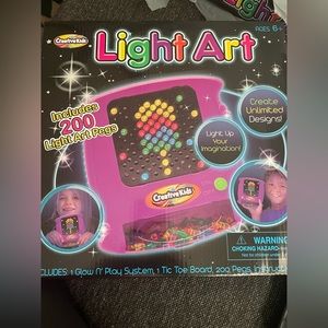 CREATIVE KIDS Play Light Up Pegs Set~NEW~AA Batteries